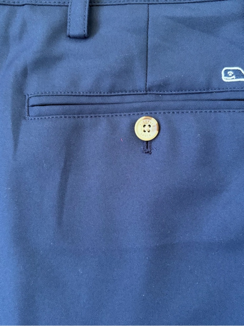 Vineyard Vines Links Short SZ 40 Navy Blue Flat-Front Performance Wicking Golf - Picture 4 of 6